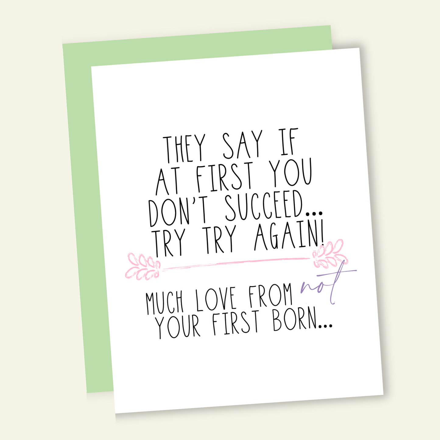 Your First Born Sucks | Mother's & Father's Day Card