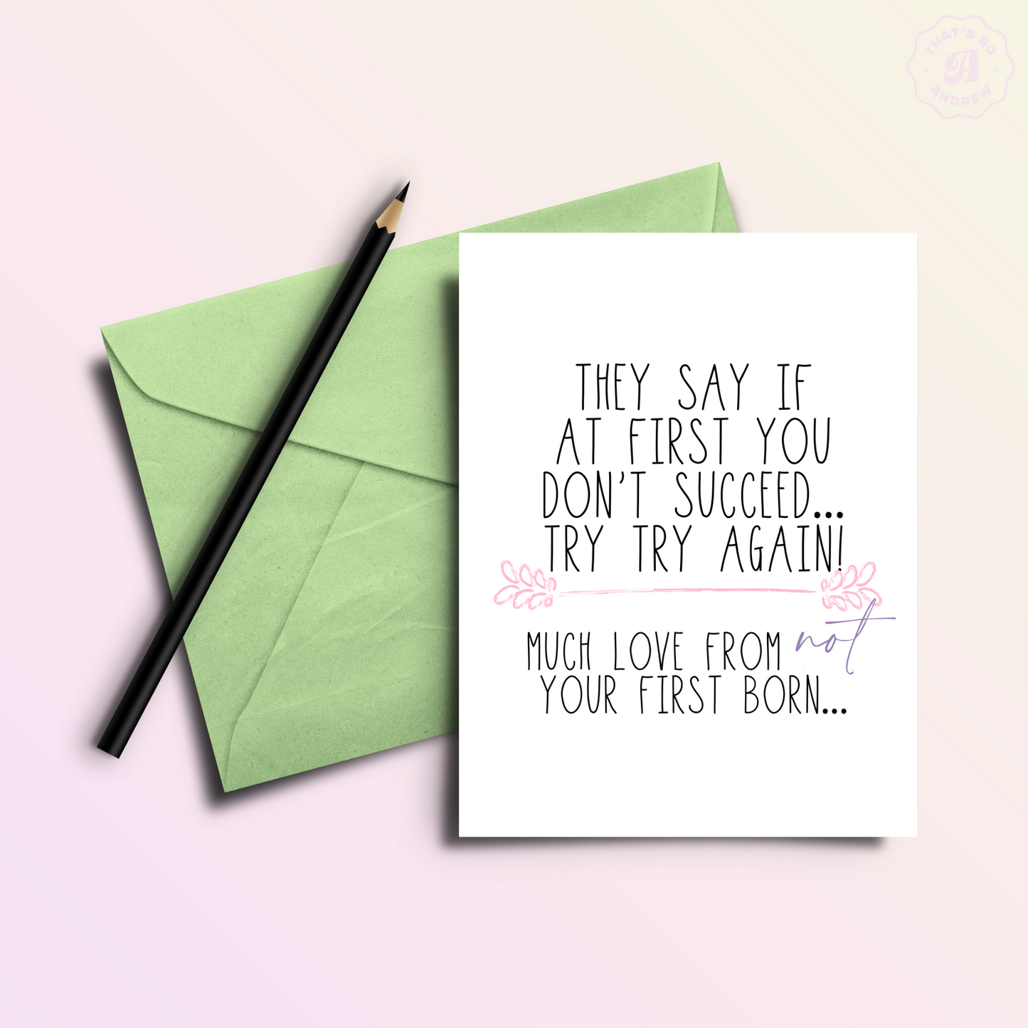 Your First Born Sucks | Mother's & Father's Day Card