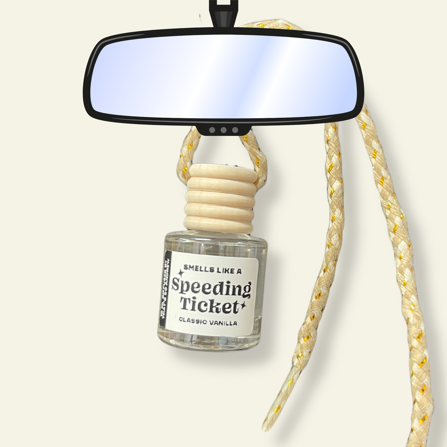 Speeding Ticket Car Diffuser | Long Lasting, Toxin Free, Air Freshener