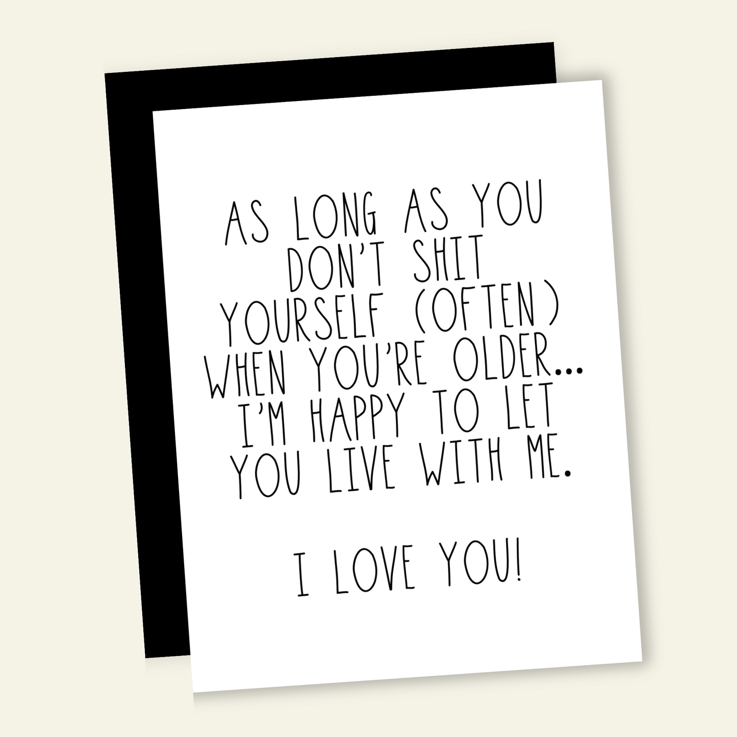 Live With Me When You're Older | Mother & Father's Day Card
