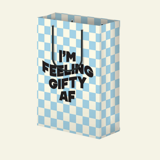 Gifty AF - Birthday Gift Bag, Funny Gift Bag, Gift Wrap