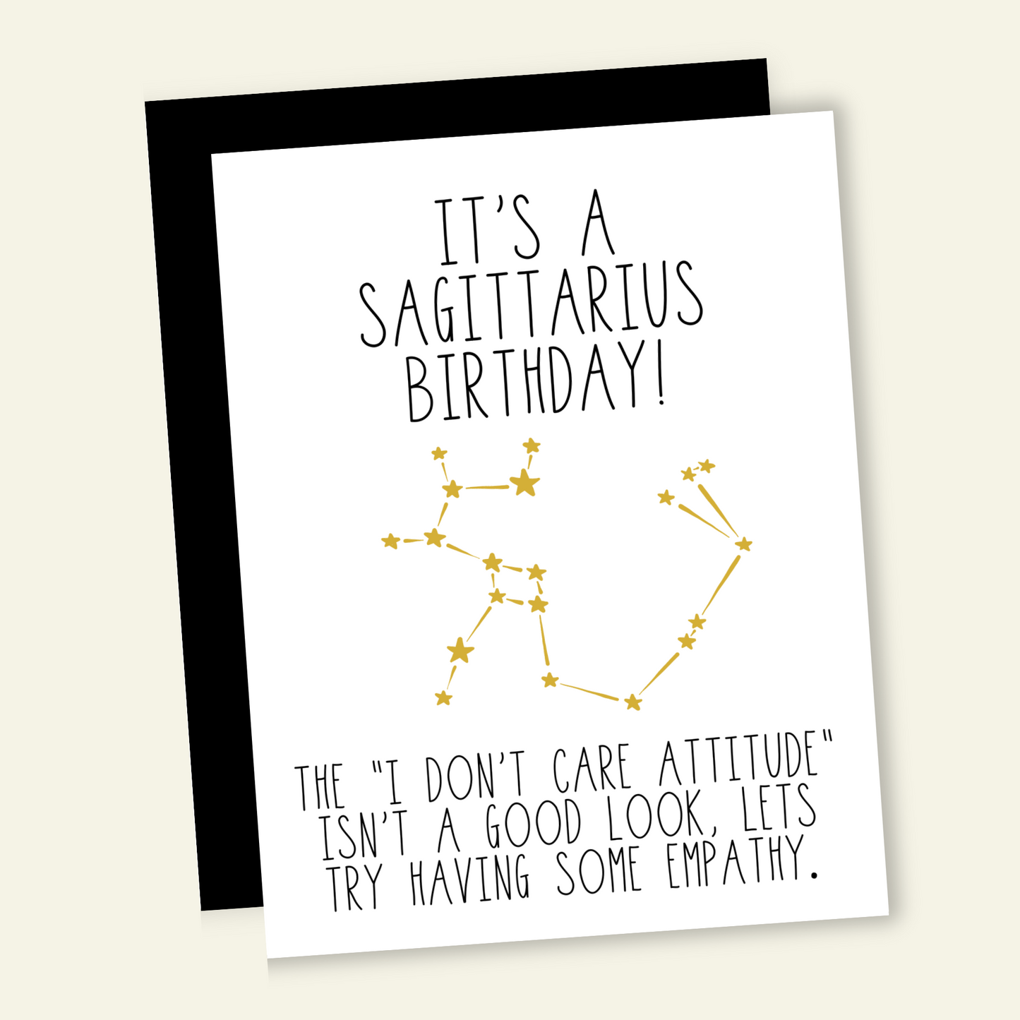 Snarky Sagittarius Birthday Card