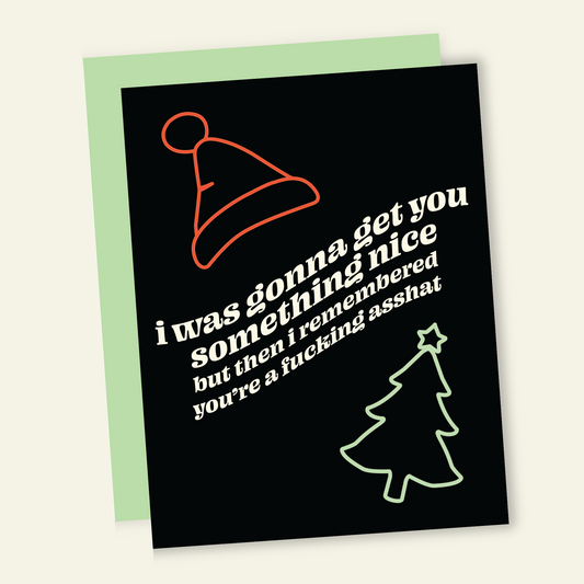 Nothing Nice for Asshats | Funny Holiday & Christmas Greeting Card