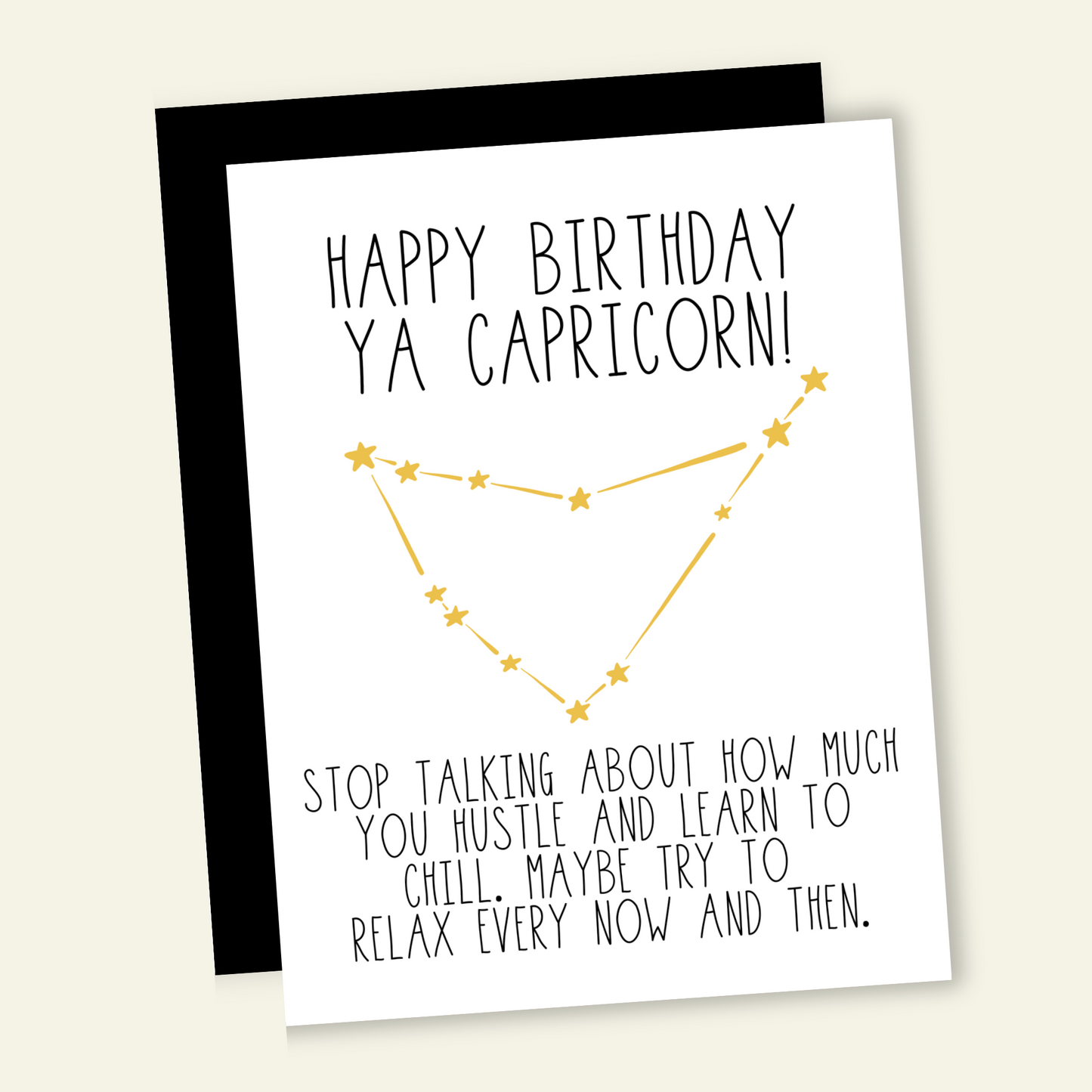 Snarky Capricorn Birthday Card