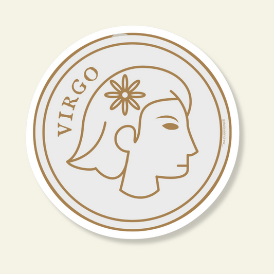 Virgo Round Sticker