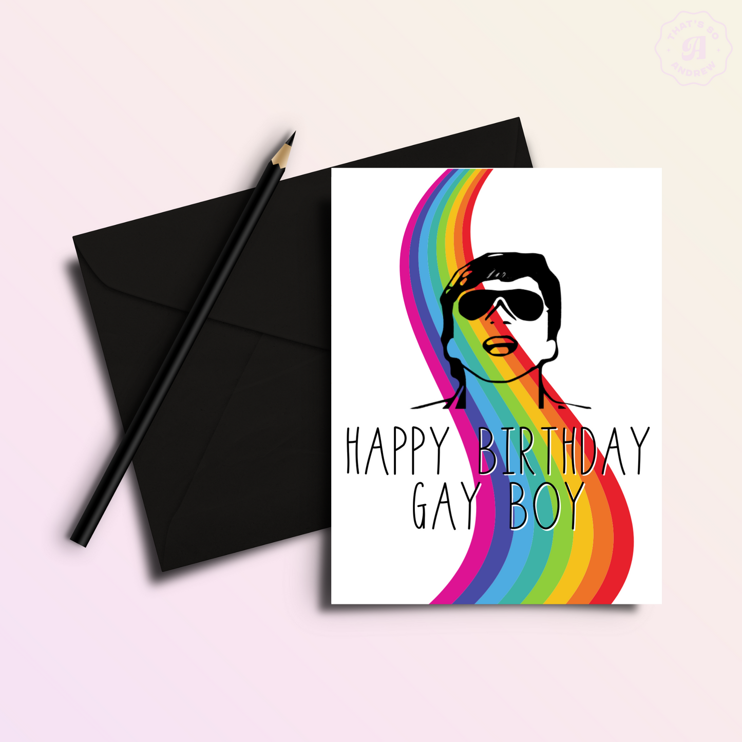 Happy Birthday Gay Boy Birthday Card