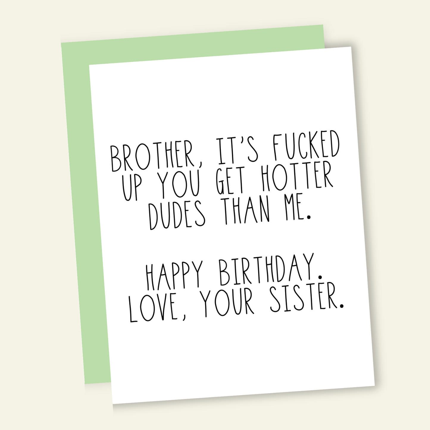 To My Gay Brother from Sister - Gay Birthday Card