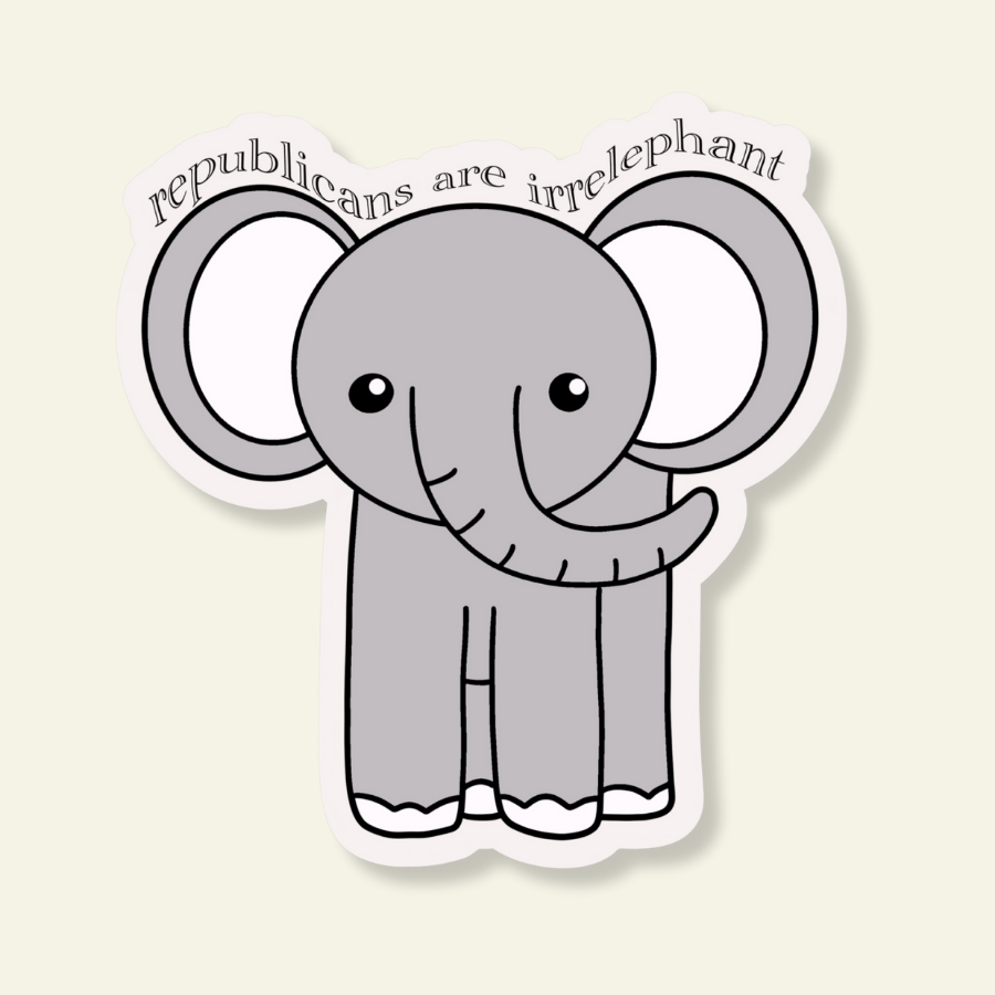 Republicans are Irrelephant Sticker