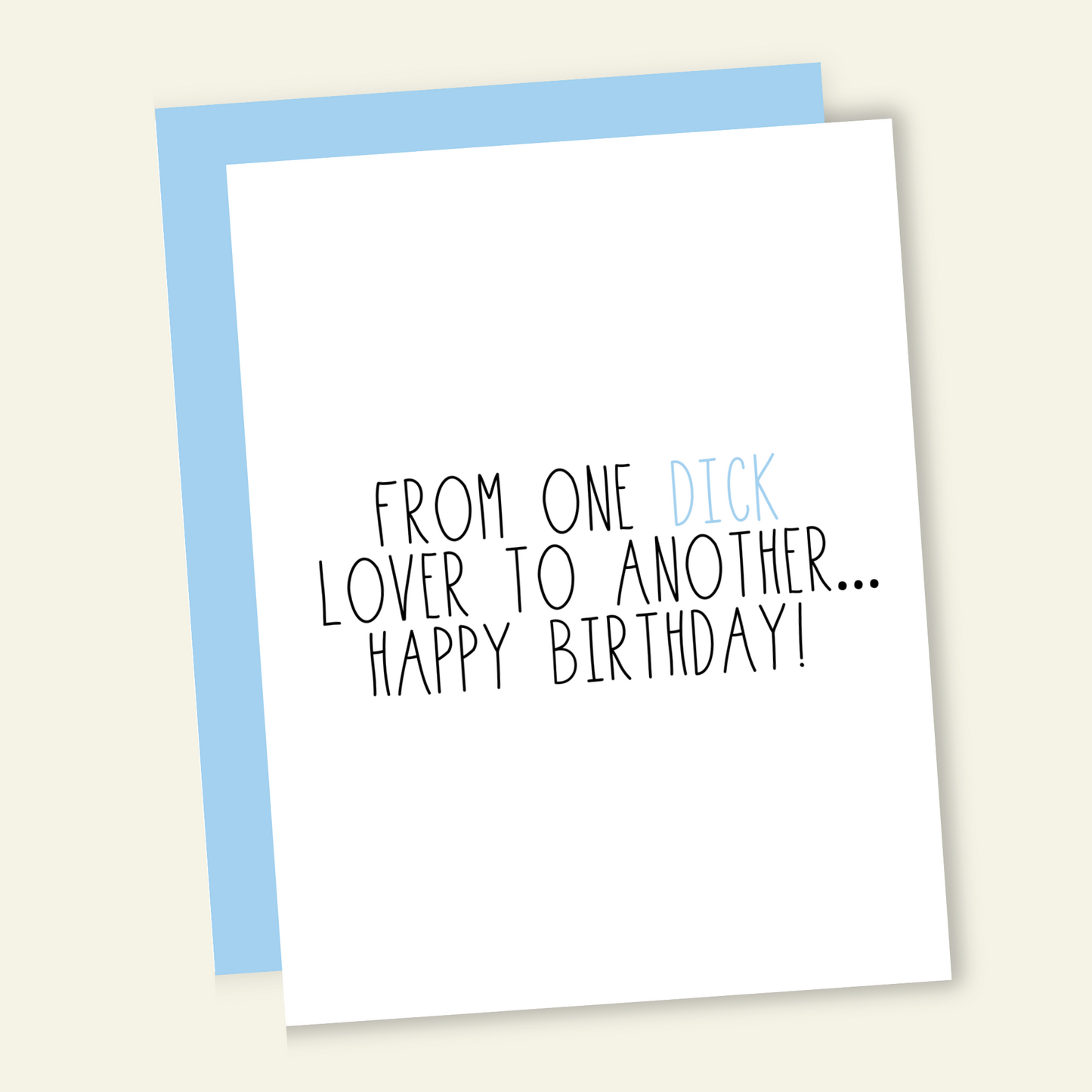 From One Lover of Dick to Another Birthday Card