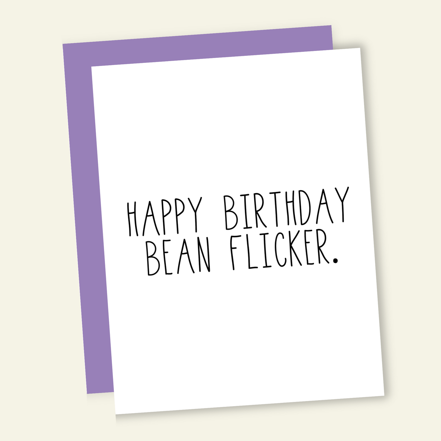 Happy Birthday Bean Flicker Gay Birthday Card