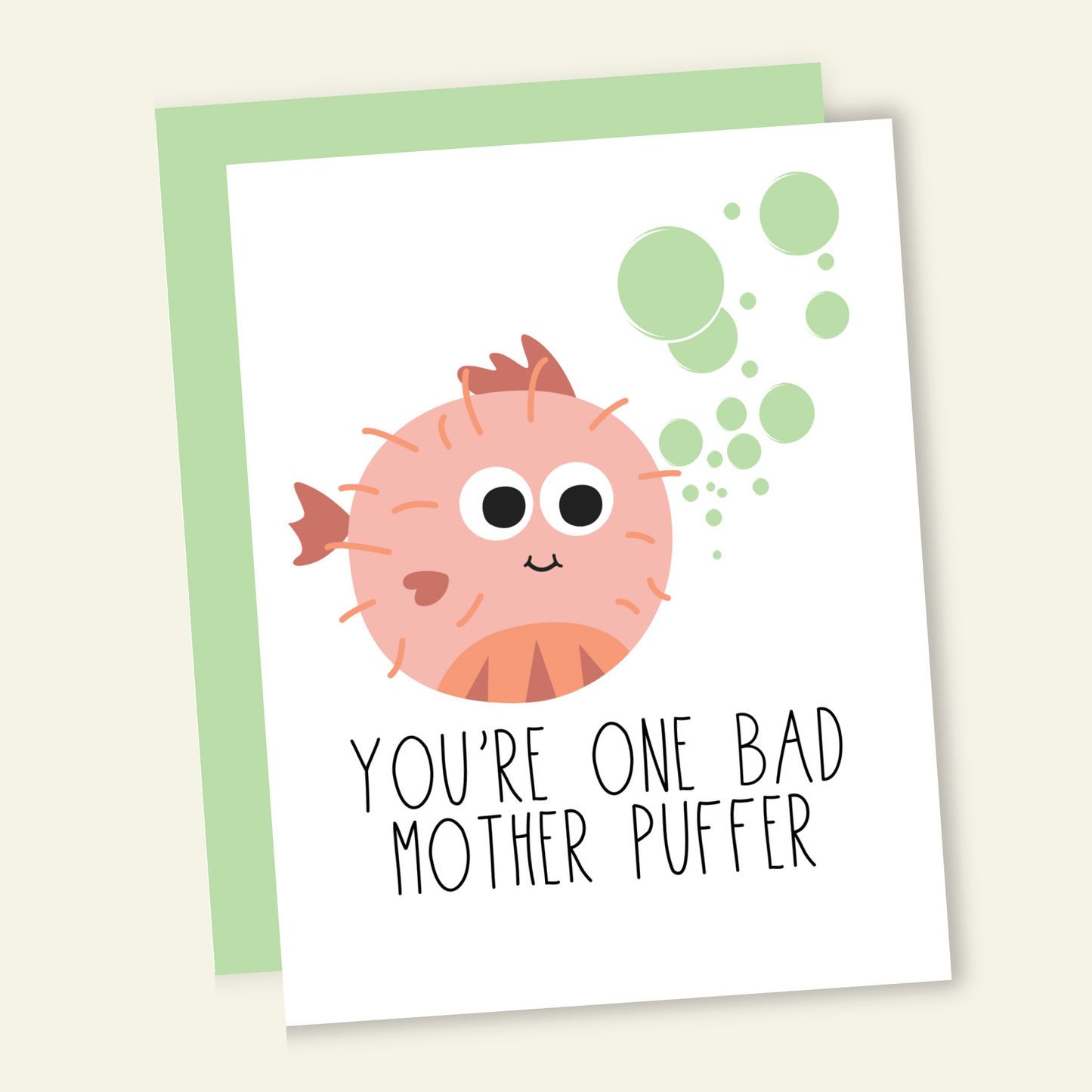 One Bad Mother Puffer | Mother's Day Card