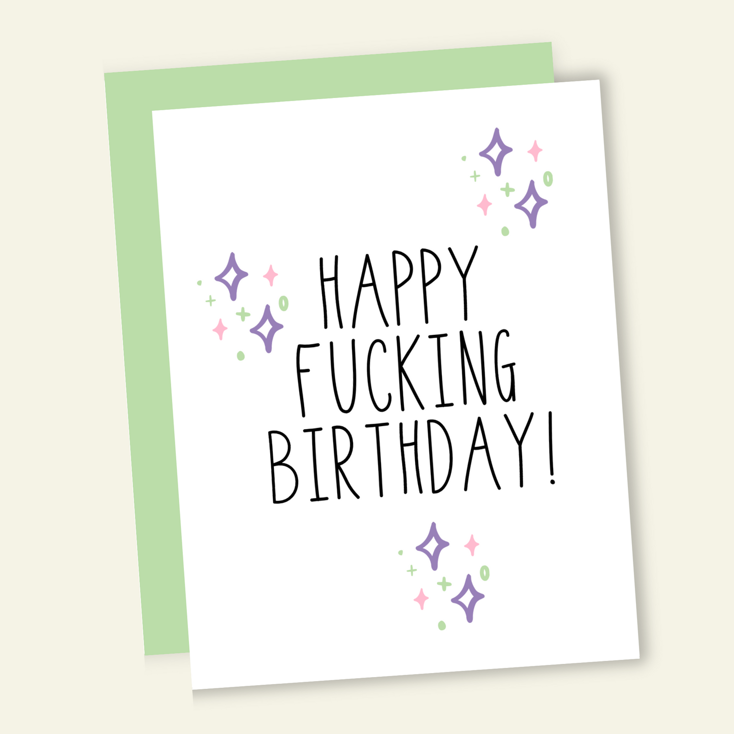 Happy F*cking Birthday Twinkle Birthday Card