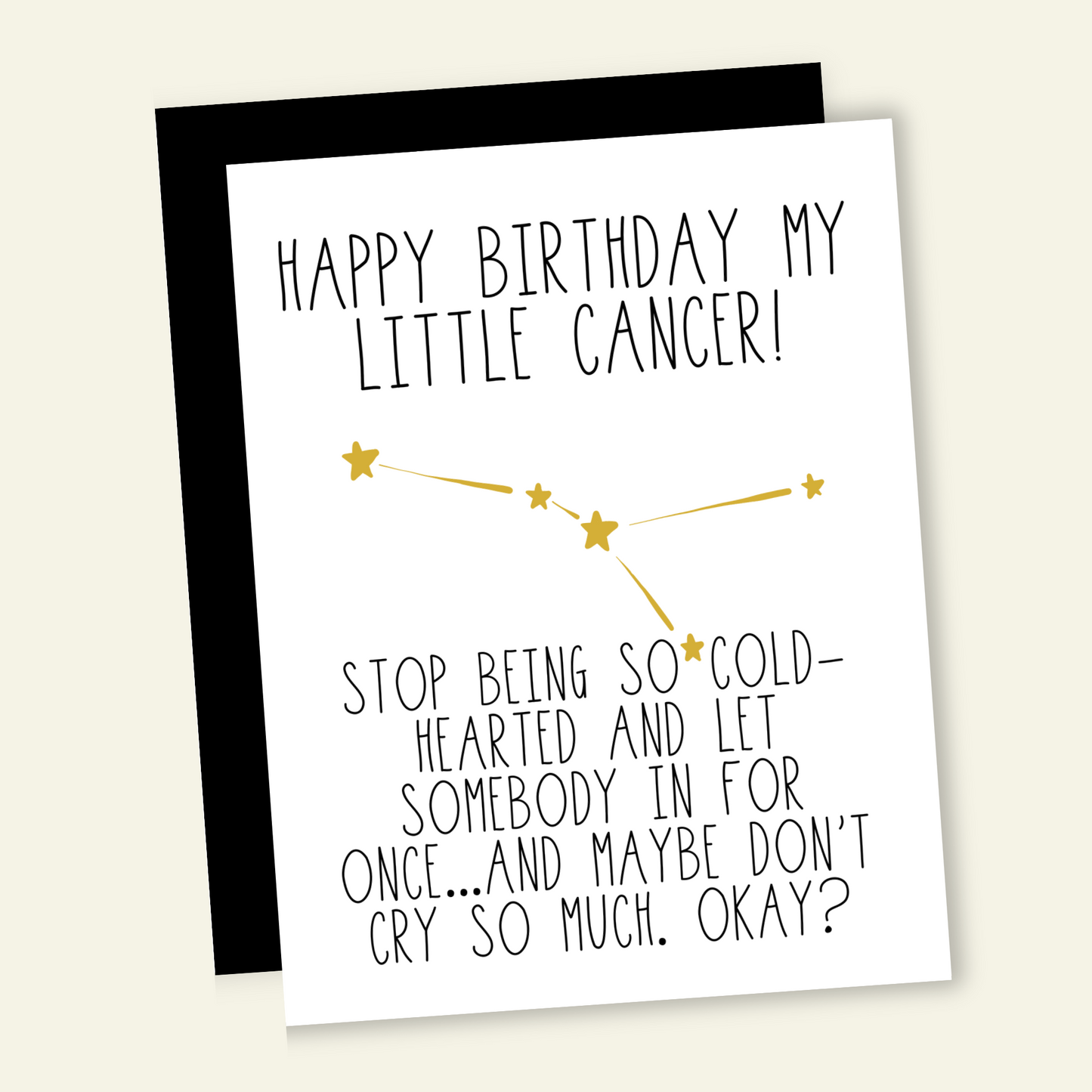 Snarky Cancer Birthday Card