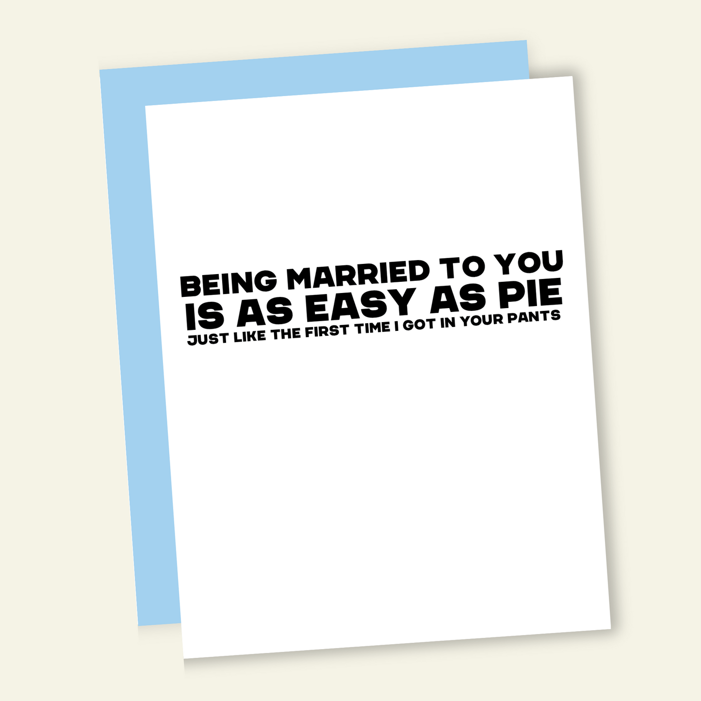 You're Easy | Funny and Dirty Adult Anniversary Greeting Card