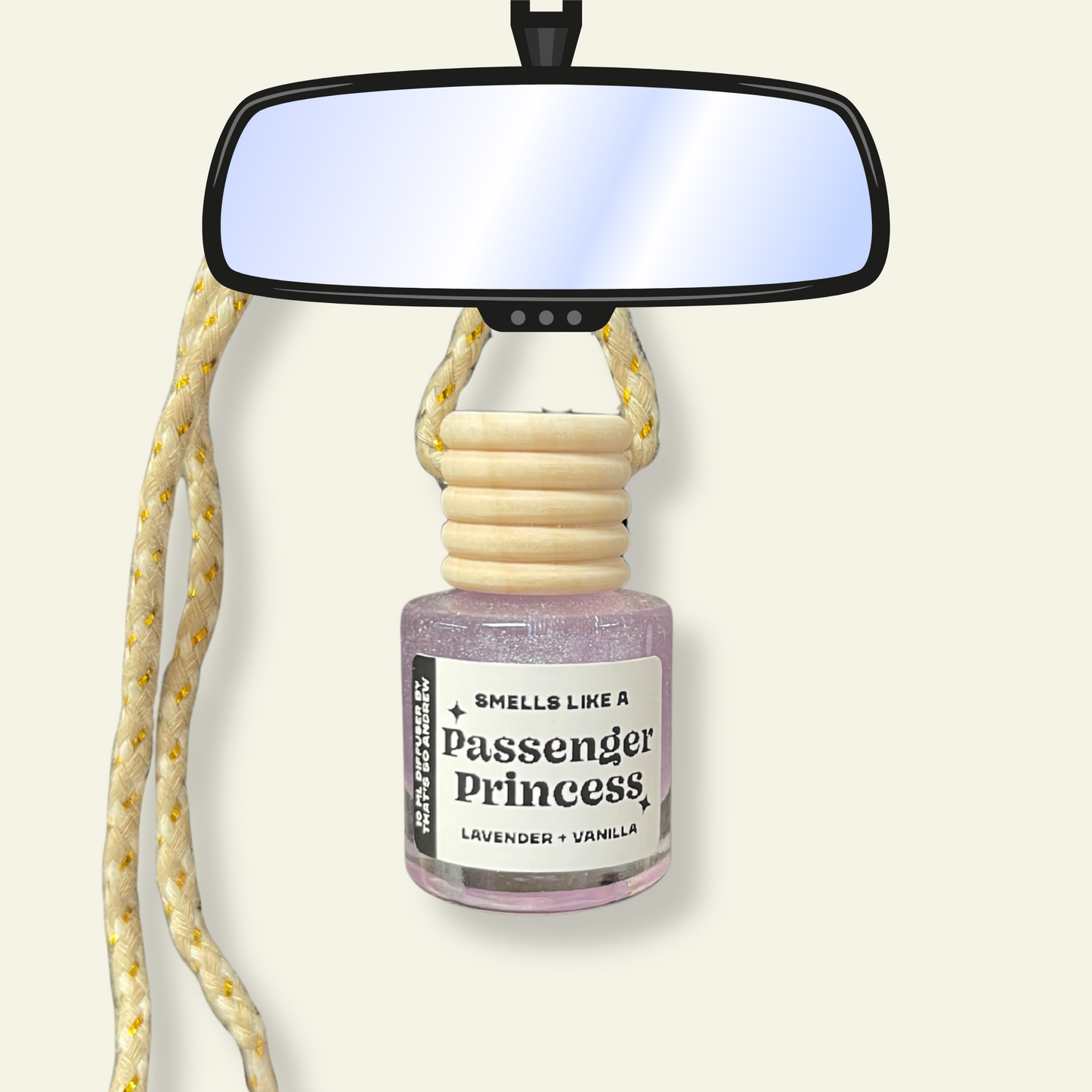 Passenger Princess Car Diffuser | Long Lasting, Toxin Free, Air Freshener