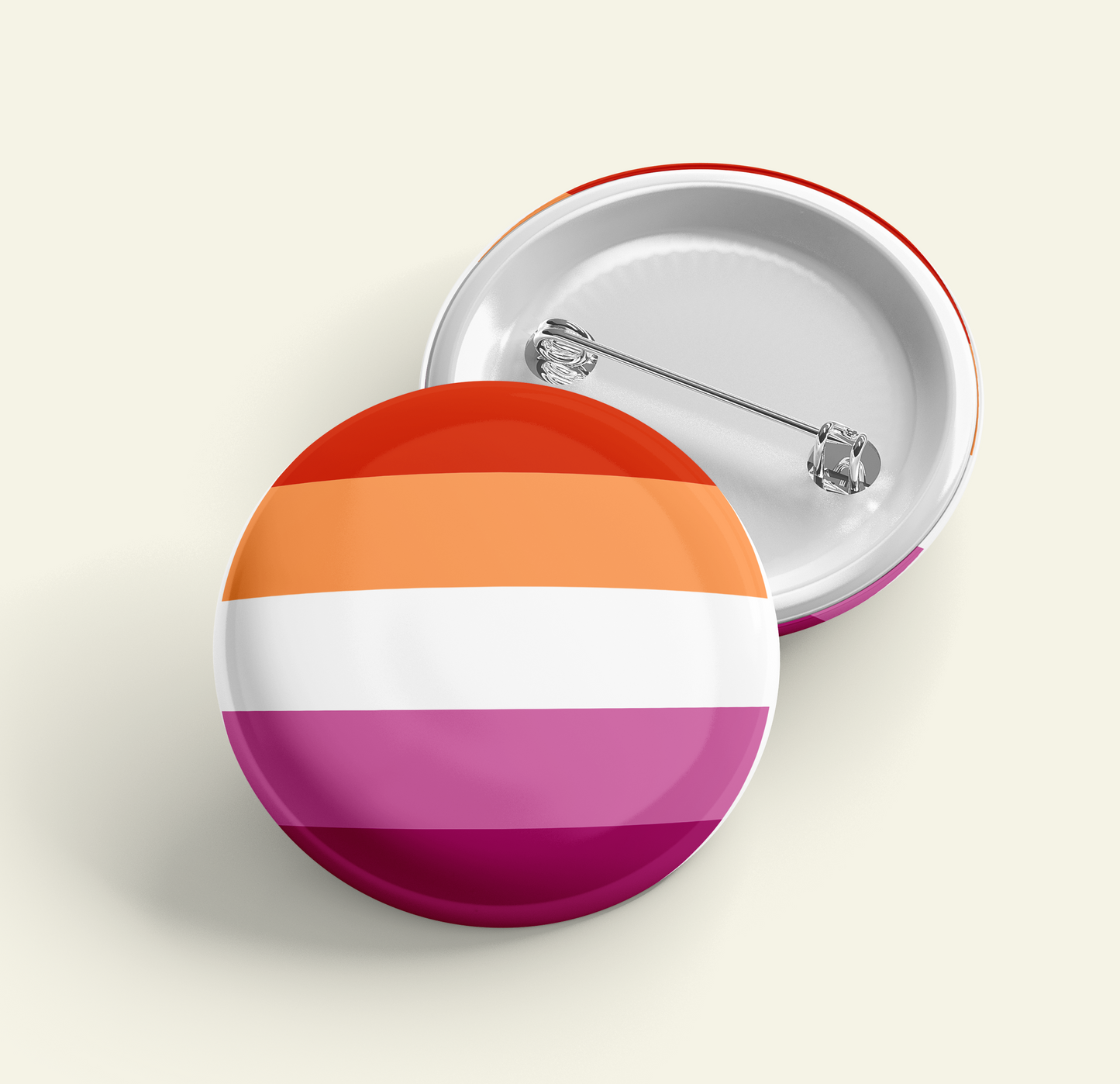 Lesbian Flag | Pride Pin Back Button