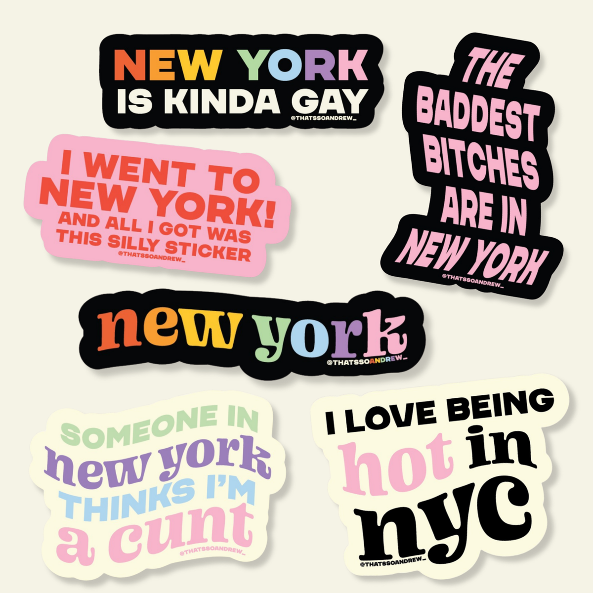 Rainbow New York LGBTQ+ Pride Souvenir Sticker