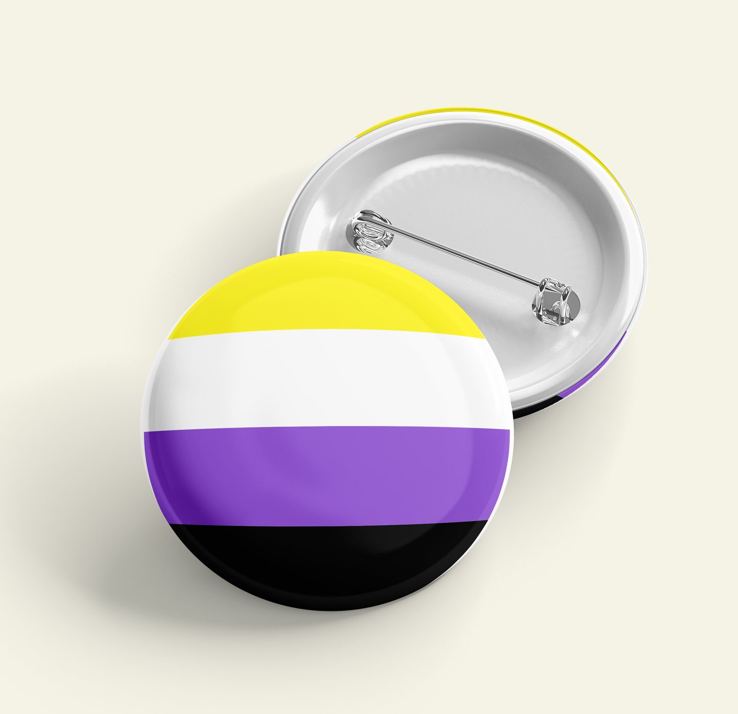 Nonbinary Flag | Pride Pin Back Button