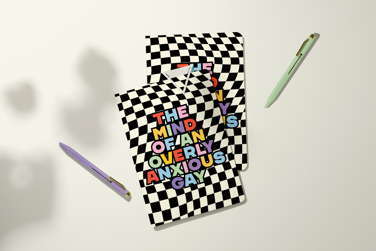 Anxious Gay Thought | Pocket Journal, Mini Notebook, Mini Journal