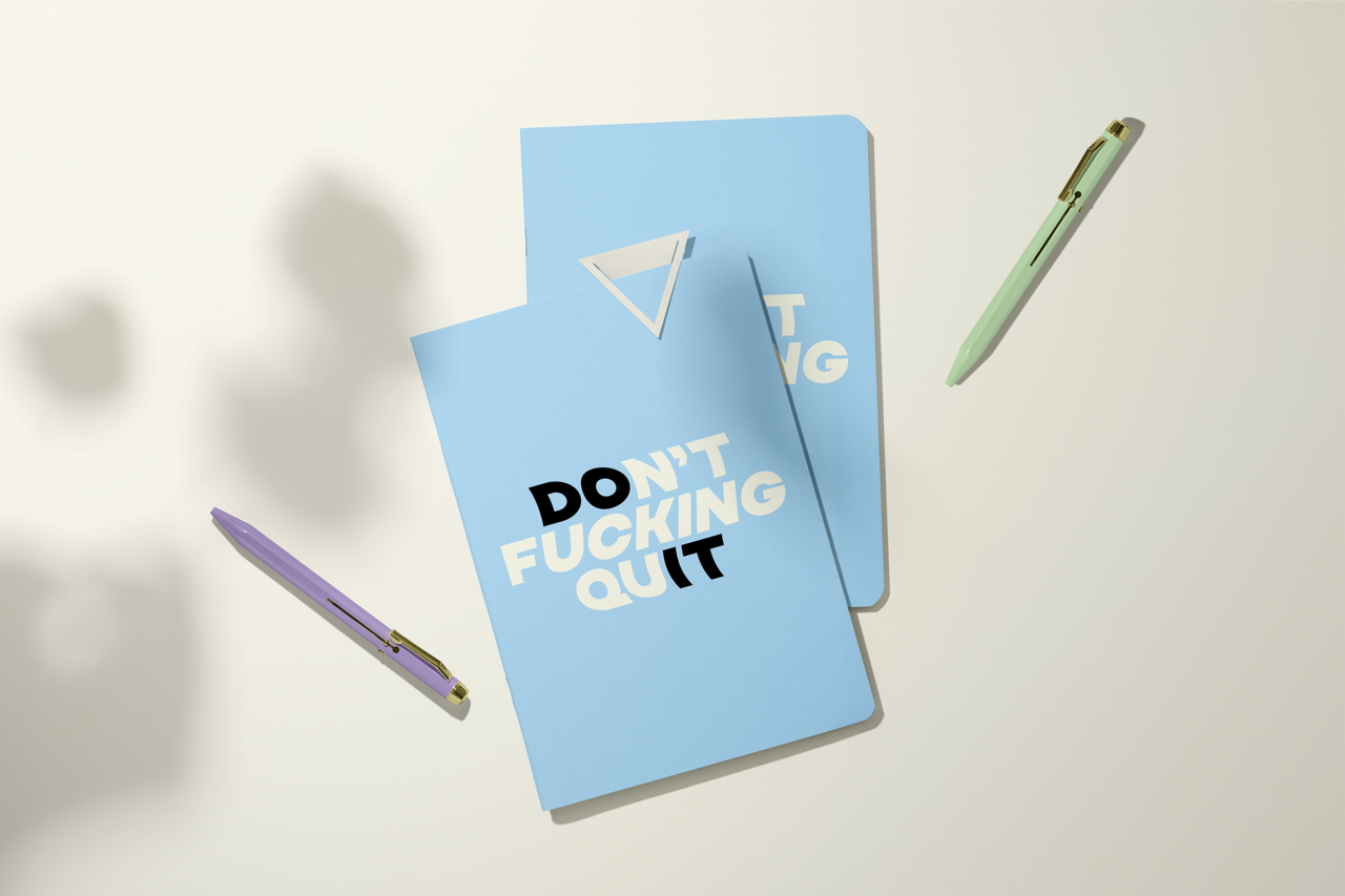 Don't F-ing Quit | Pocket Journal, Mini Notebook, Mini Journal
