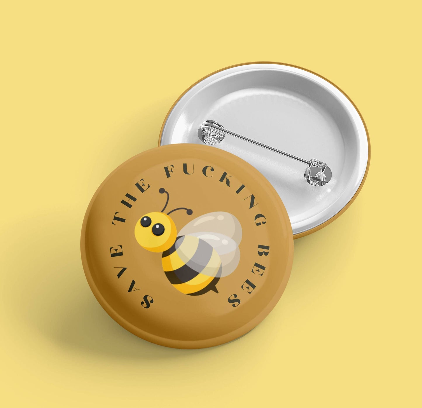 Save the F*cking Bees | Pin Back Button
