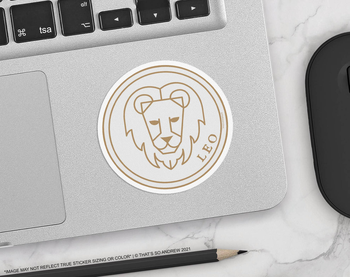 Leo Round Sticker