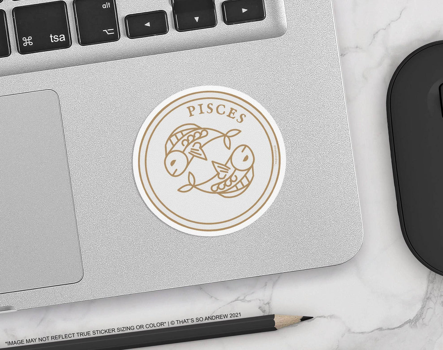 Pisces Round Sticker