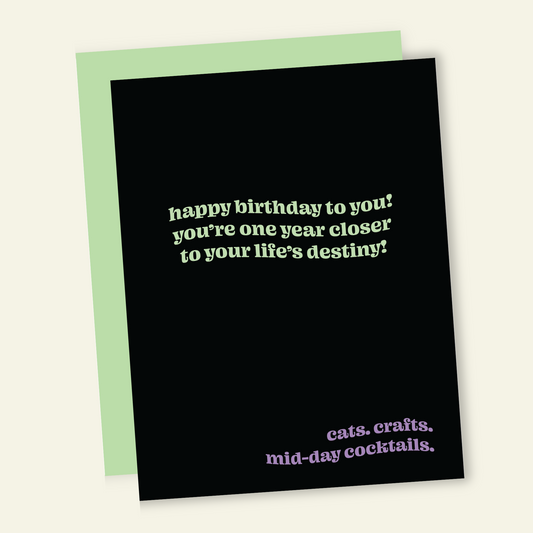 Old Lady Destiny | Funny Birthday Greeting Card