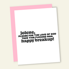 Load image into Gallery viewer, Jolene Take Him.... Funny Divorce Breakup Greeting Card
