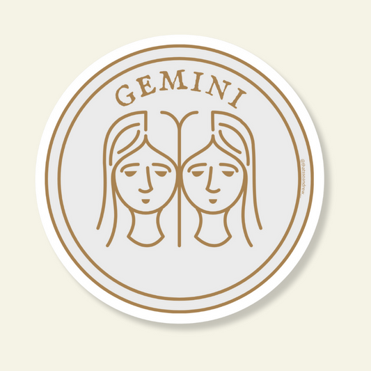 Gemini Round Sticker