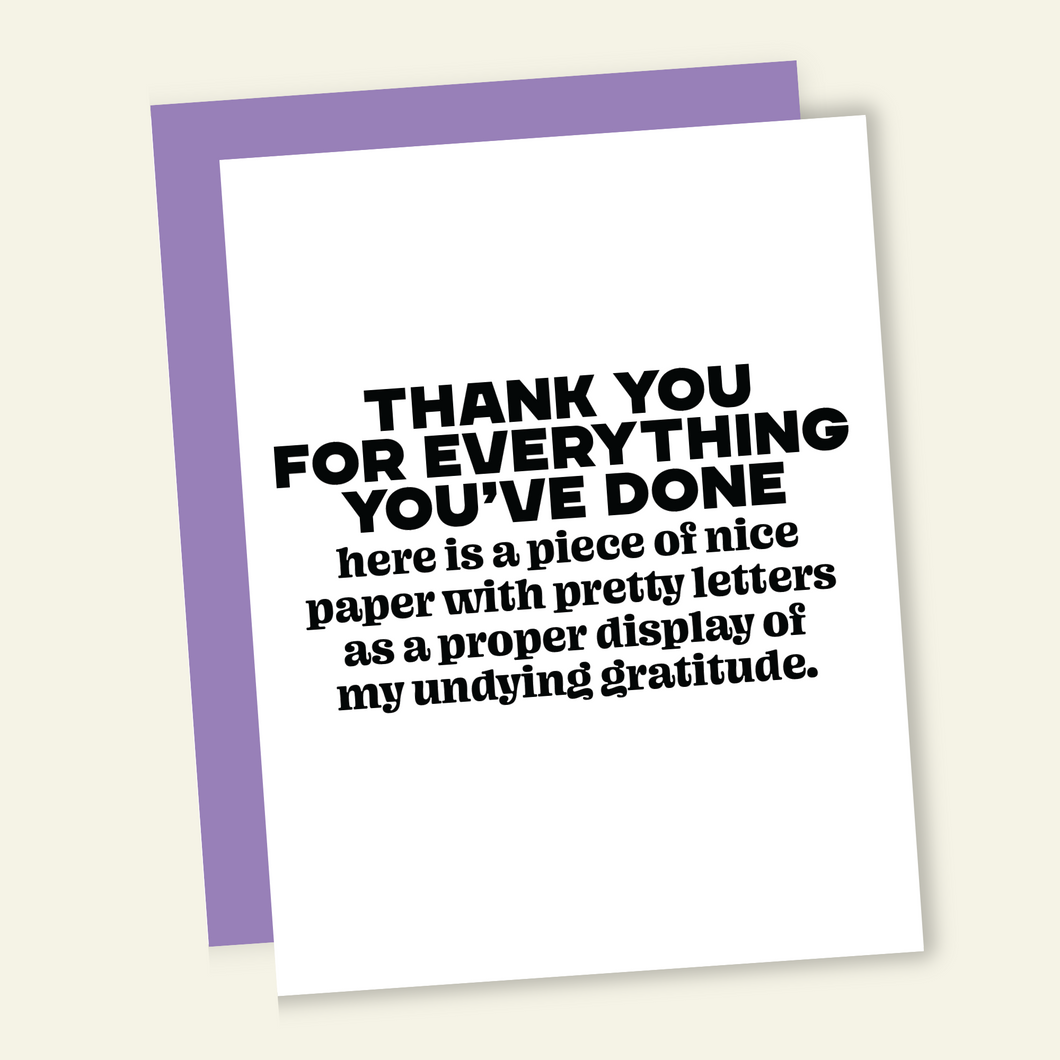 Proof of Gratitude | Funny Thank You Card
