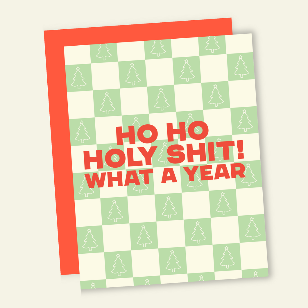 Holy Shit | Funny Holiday & Christmas Greeting Card