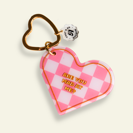 Are You Mad At Me - Snarky Motel Keychain