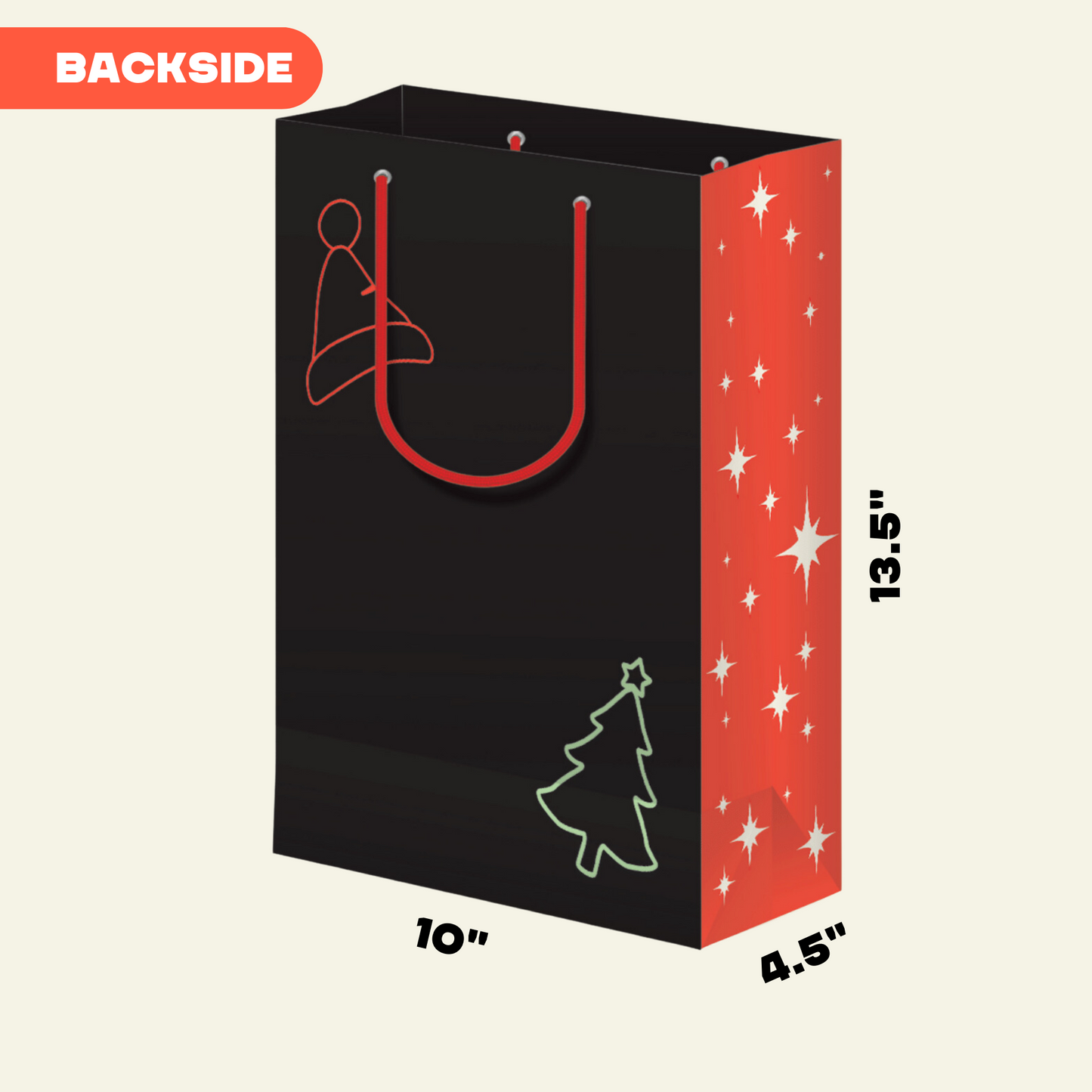Jolliest Bunch of Assholes - Holiday Gift Bag, Funny Gift Bag, Gift Wrap