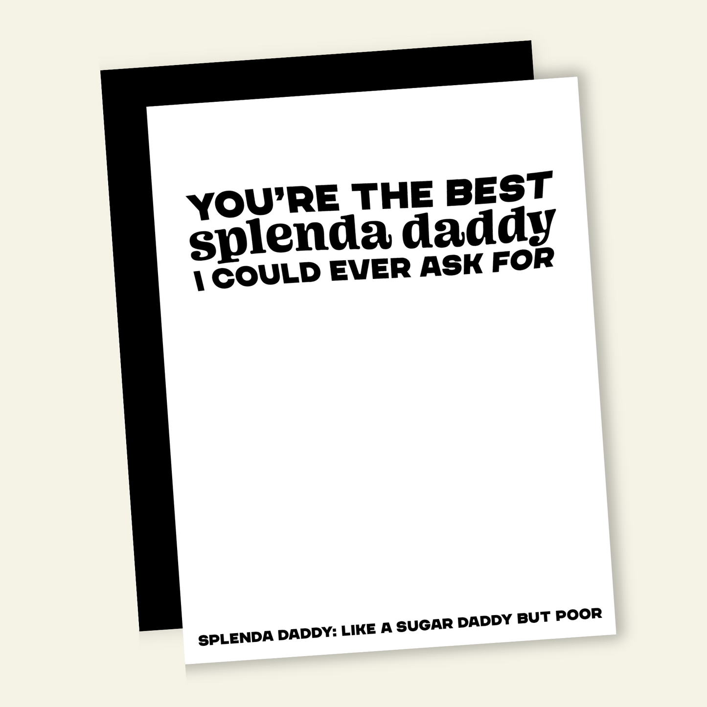 Sugar Daddy | Funny and Dirty Adult Birthday Greeting Card