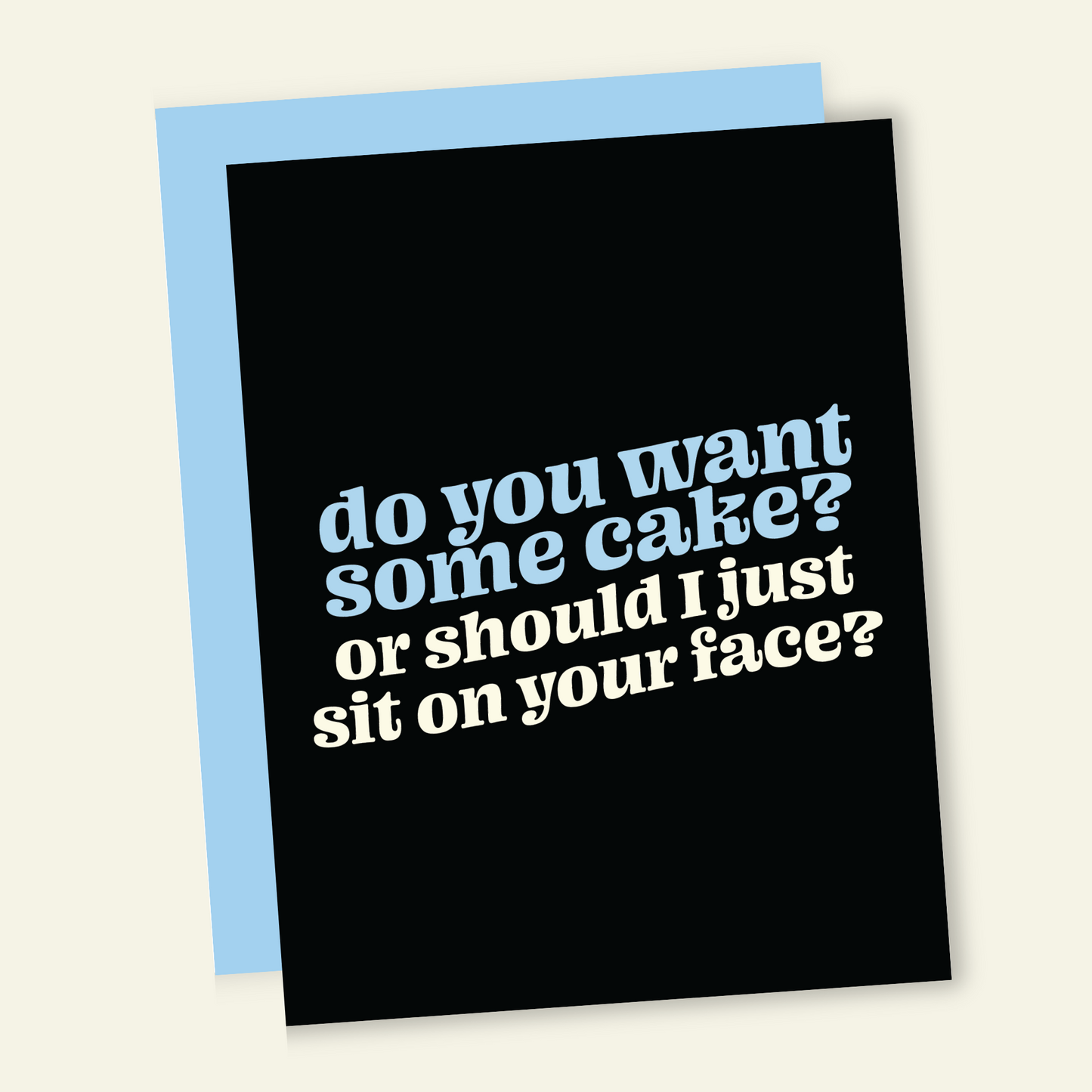 Cake or Ass? | Funny and Dirty Adult Birthday Greeting Card