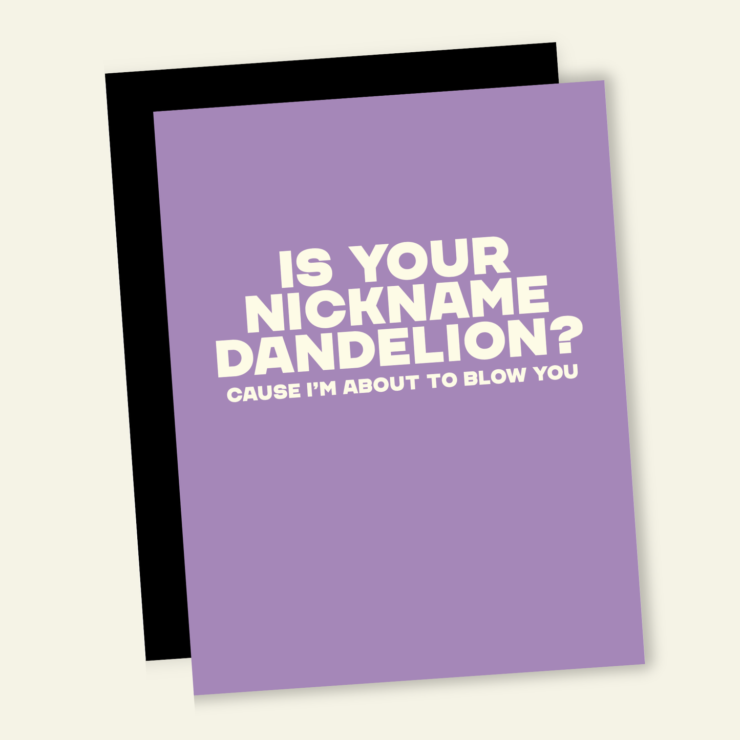Dandelion Blow You Funny | Snarky Valentine's Love Card