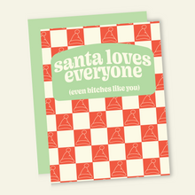 Load image into Gallery viewer, Santa Loves Assholes | Funny Holiday &amp; Christmas Greeting Card
