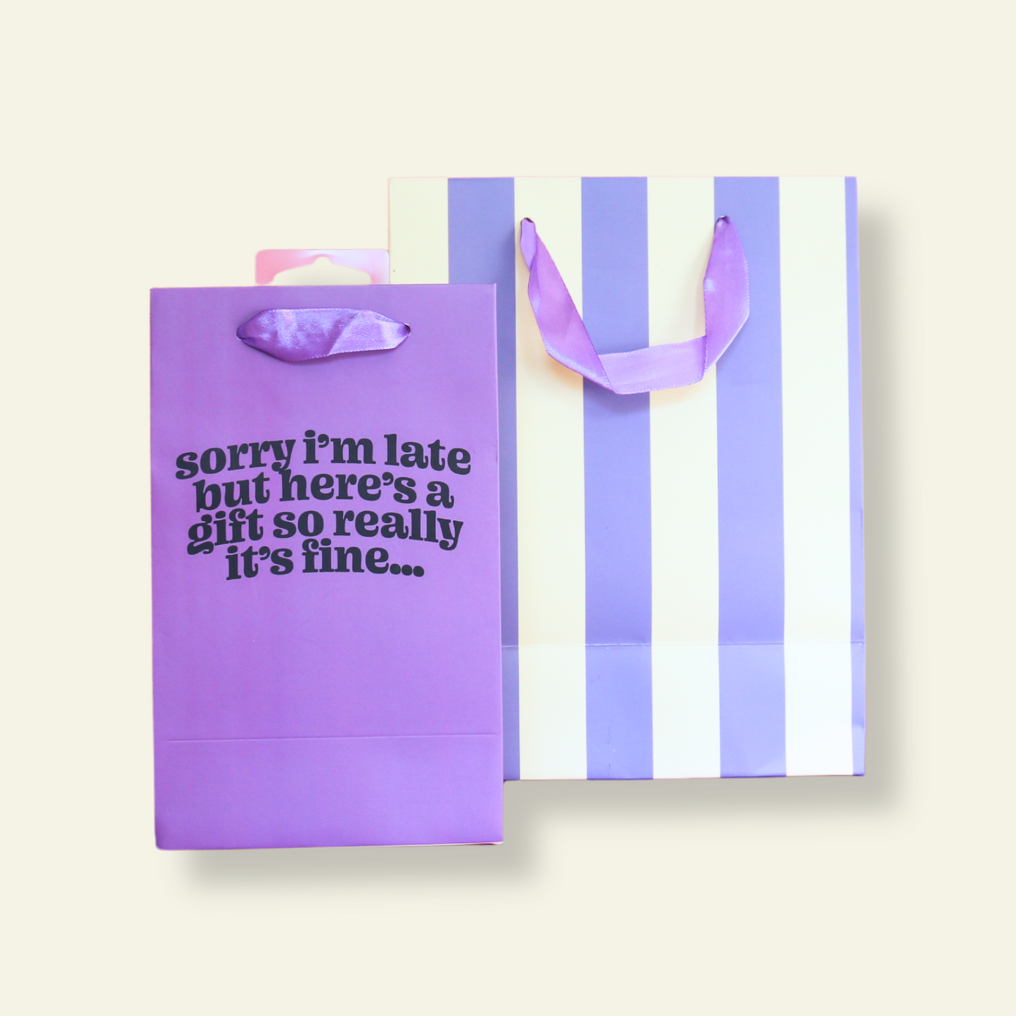 Sorry I'm Late - Birthday Gift Bag, Funny Gift Bag, Gift Wrap