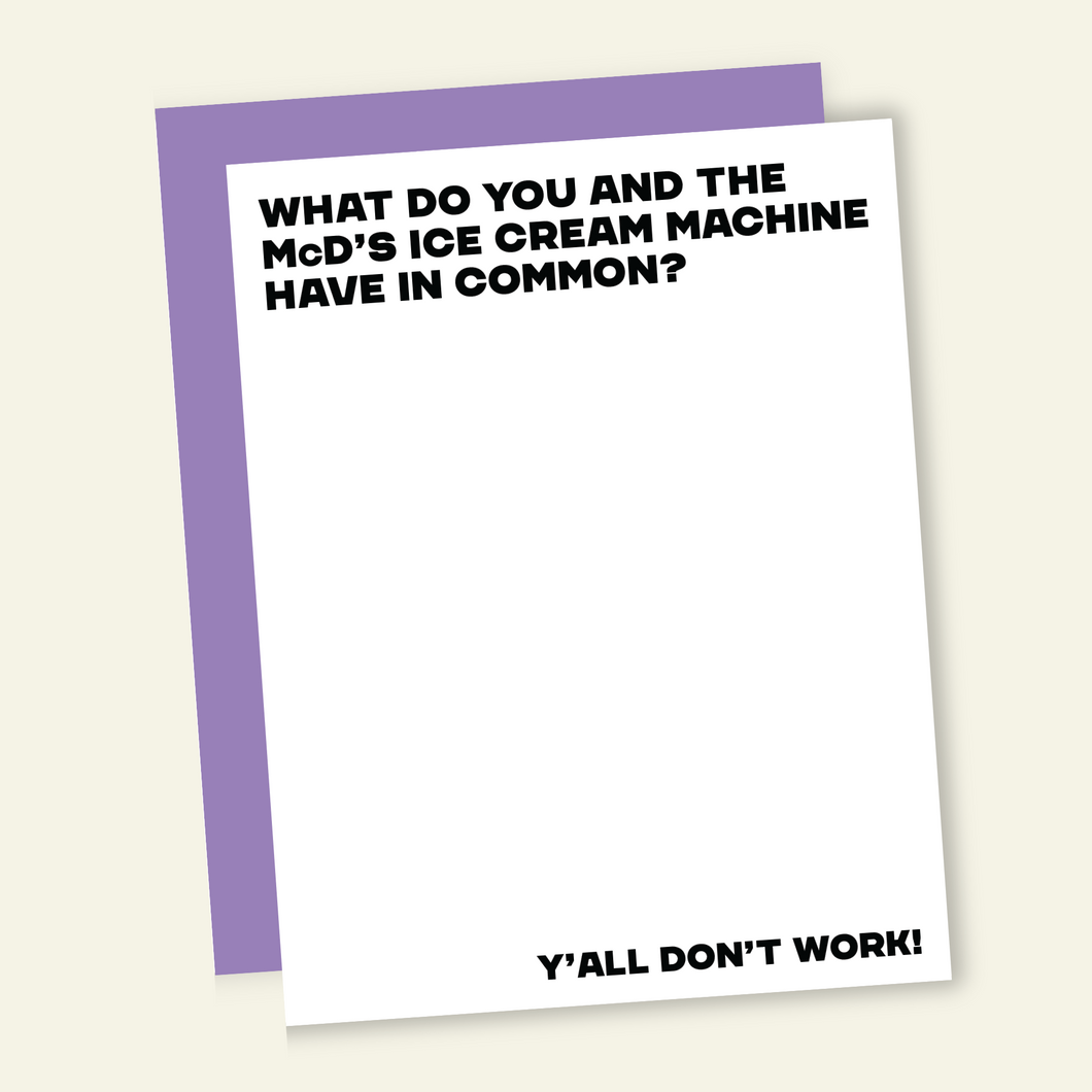 You Never Work | Funny No Job Greeting Card