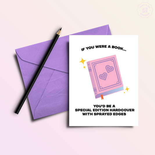 Special Edition Hardcover Bookstore Love Card