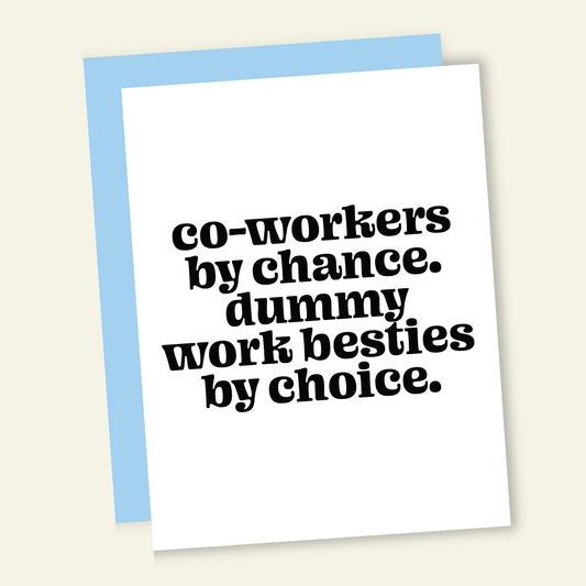 Co-Worker Besties | Funny Co-Worker Greeting Card