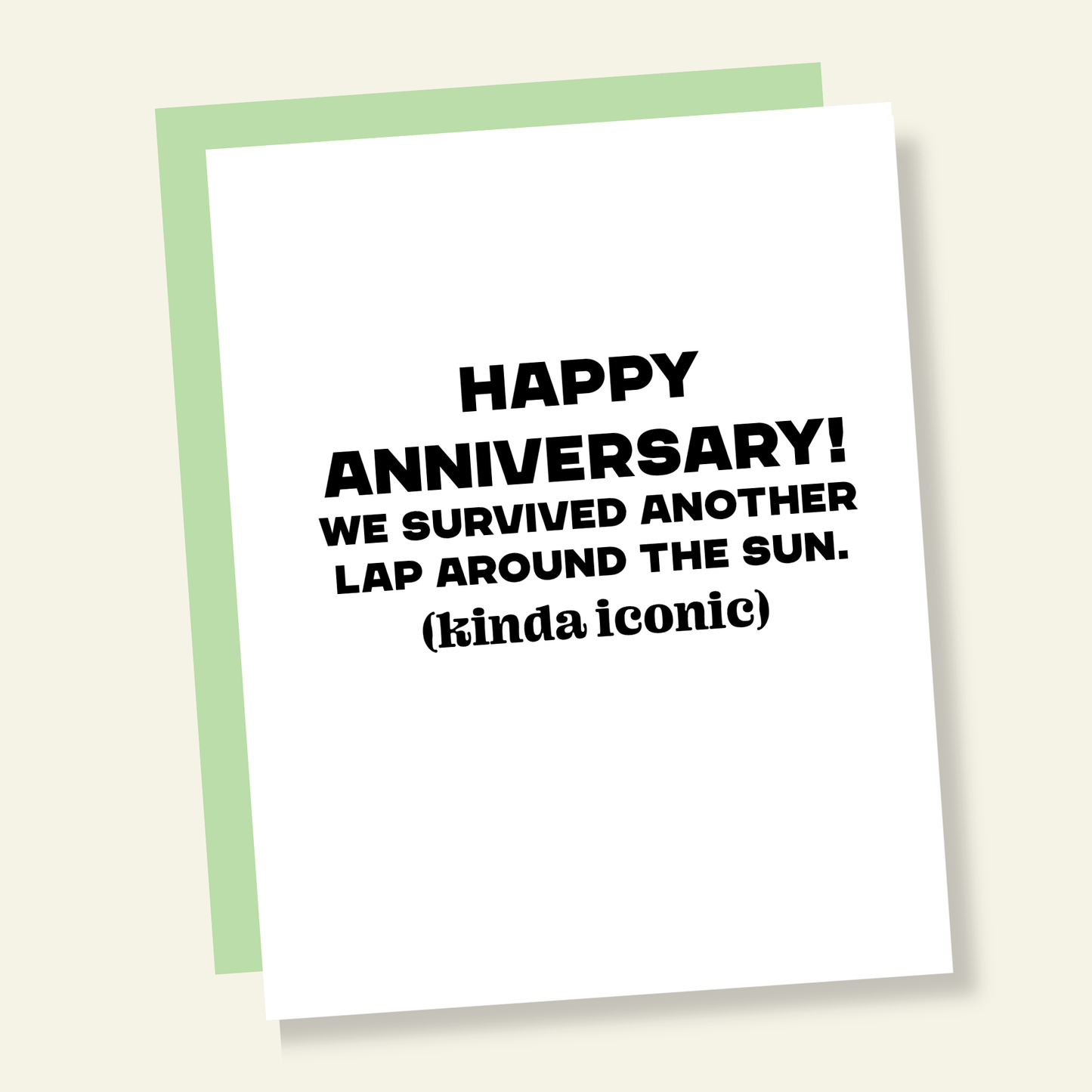 Another Lap Around the Sun | Funny Anniversary Greeting Card