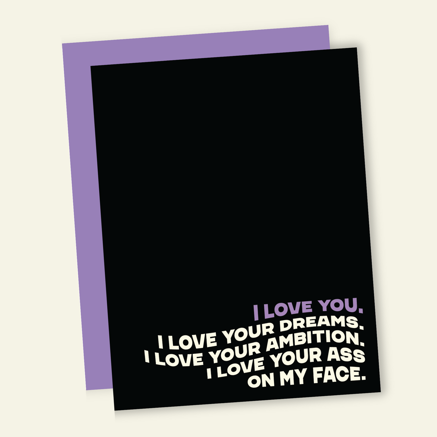 Sit on My Face | Funny and Dirty Adult Greeting Card