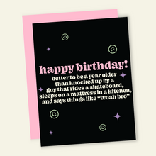 Load image into Gallery viewer, Better Old Than Pregnant Funny Birthday Greeting Card
