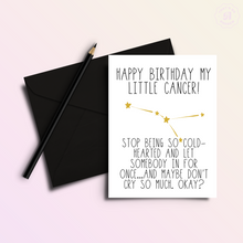 Load image into Gallery viewer, Snarky Cancer Birthday Card

