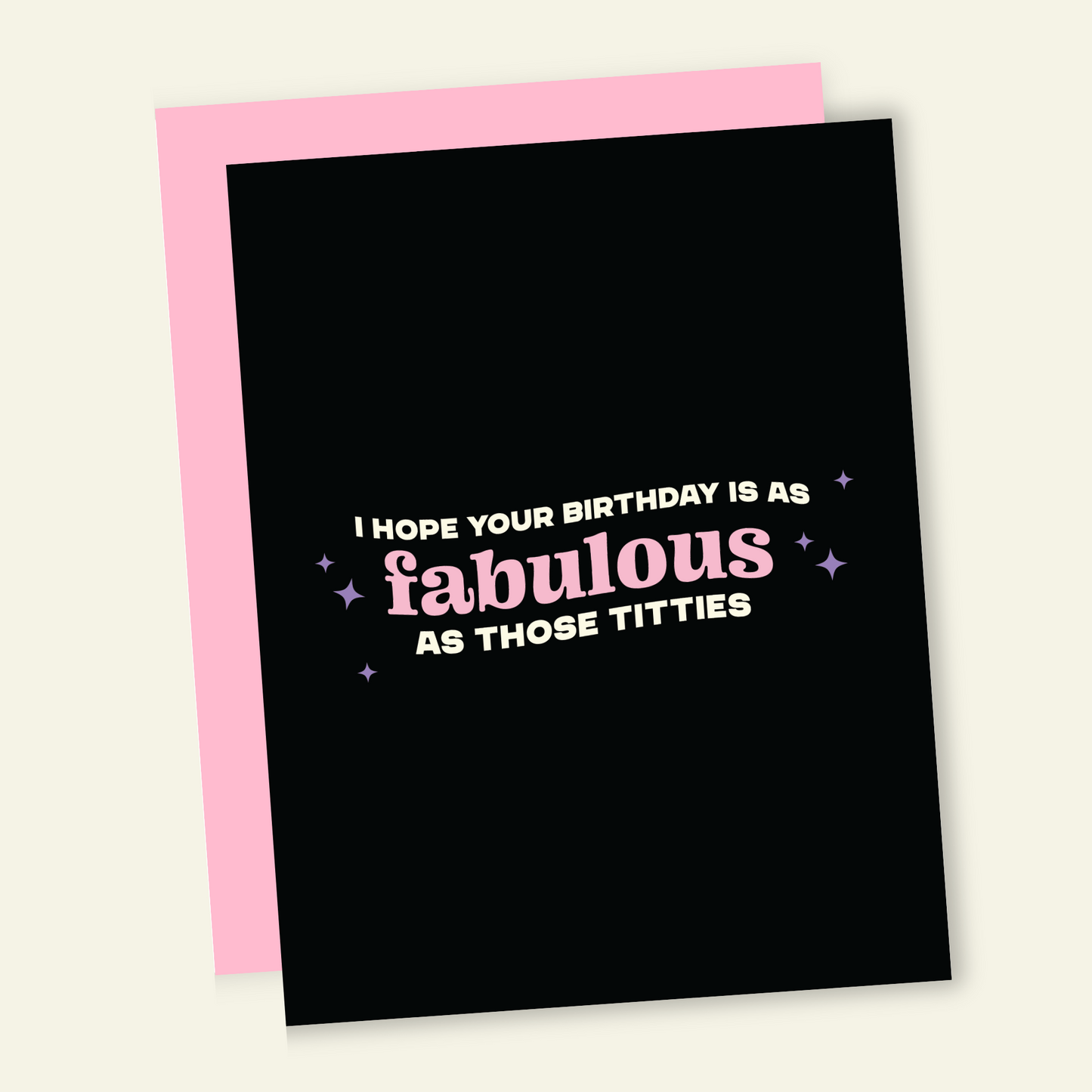 Fabulous Titties | Funny Birthday Greeting Card