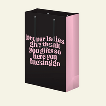 Load image into Gallery viewer, Proper Ladies Thank You - Gift Bag, Funny Gift Bag, Gift Wrap
