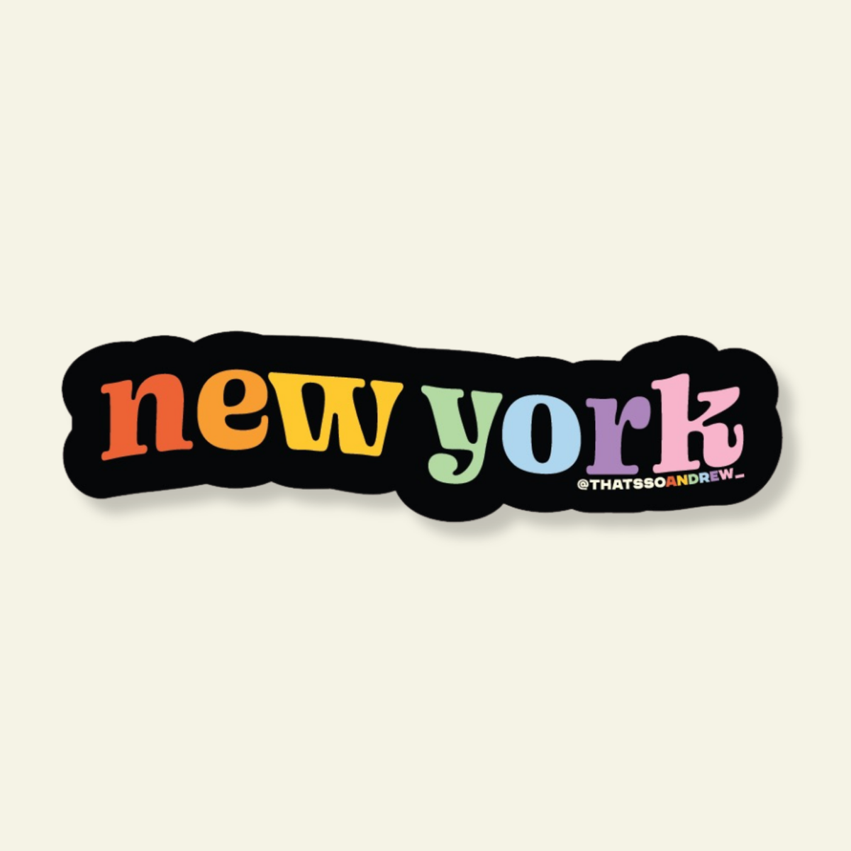 Rainbow New York LGBTQ+ Pride Souvenir Sticker