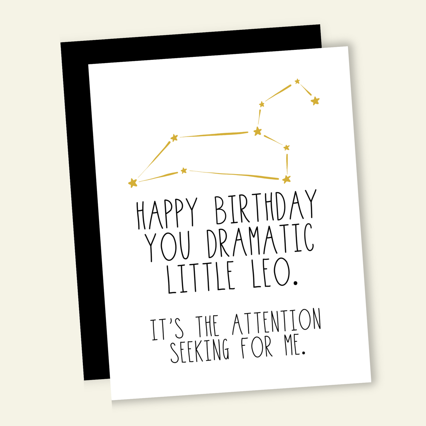 Snarky Leo Birthday Card